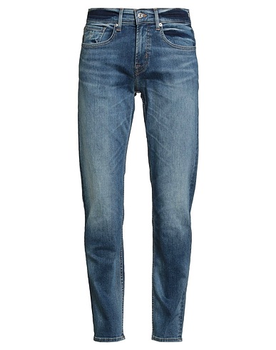 7 FOR ALL MANKIND Denim trousers Blue 81% Cotton, 10% Lyocell, 6% Elastomultiester, 3% Elastane