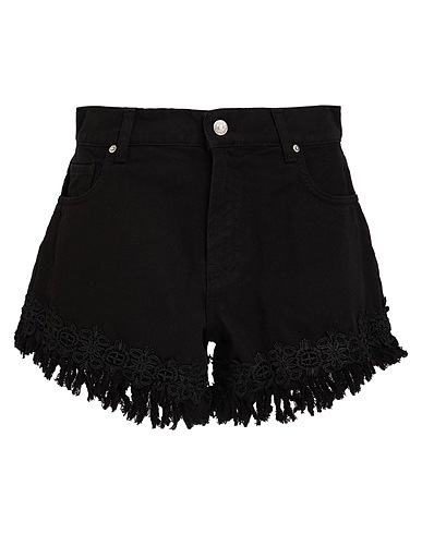 VICOLO Shorts & Bermuda DENIM COUTURE Black 100% Cotton