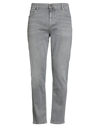 7 FOR ALL MANKIND Denim trousers Grey 97% Cotton, 3% Elastane