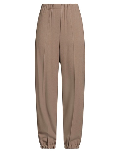 ALYSI Casual trouser CHOCOLAT Light brown 70% Viscose, 30% Wool