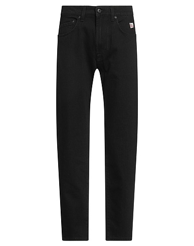 ROŸ ROGER'S ジーンズ ブラック コットン 99% / ポリウレタン 1%