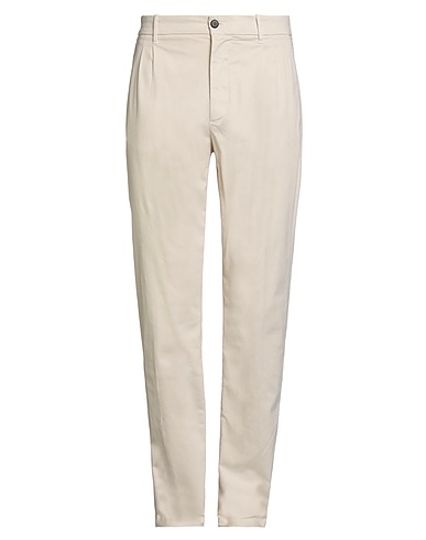 ELEVENTY Casual trouser Ivory 98% Cotton, 2% Elastane