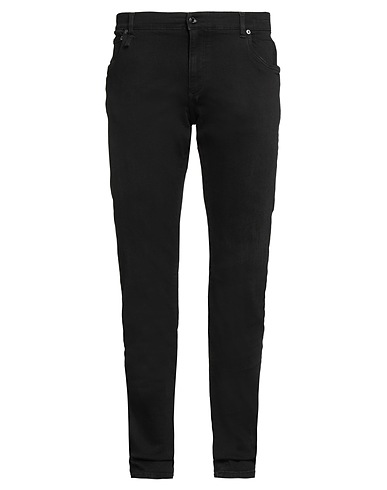 DOLCE&GABBANA Denim pants Black 72% Cotton, 14% Modal, 12% Polyester, 2% Elastane