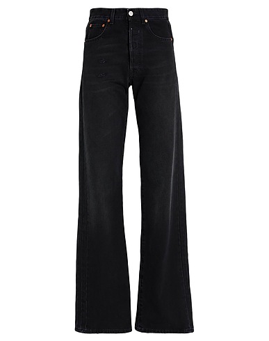 VETEMENTS Denim pants Black 100% Cotton