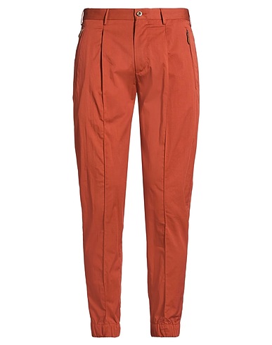 PT Torino Casual pants Rust 66% Cotton, 31% Polyamide, 3% Elastane