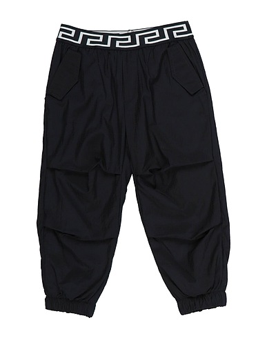 VERSACE YOUNG Casual pants Midnight blue 100% Polyamide