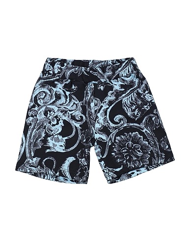 VERSACE YOUNG Shorts & Bermuda Midnight blue 100% Cotton