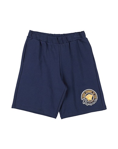 VERSACE YOUNG Shorts & Bermuda Navy blue 100% Cotton