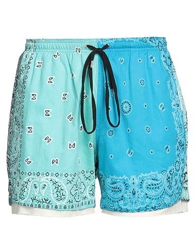 CHILDREN OF THE DISCORDANCE Shorts & Bermuda Turquoise 100% Cotton