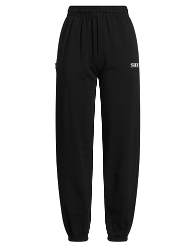 SHOE Casual trouser Black 90% Cotton, 10% Elastane