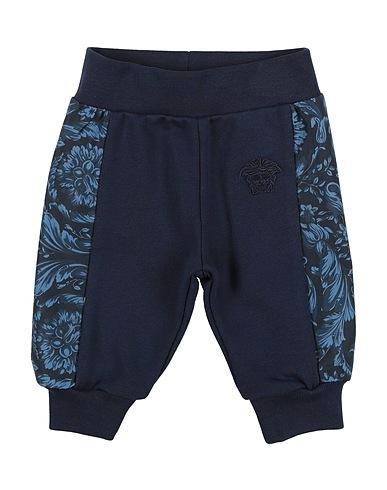 VERSACE YOUNG Casual pants Navy 100% Cotton, Polyester