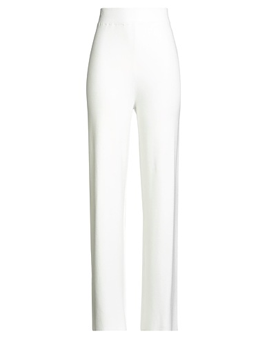 WHITE WISE Casual trouser Cream 51% Viscose, 28% Polyester, 21% Nylon