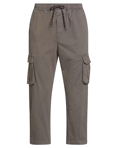 SHOE Casual pants Dark brown 97% Cotton, 3% Elastane