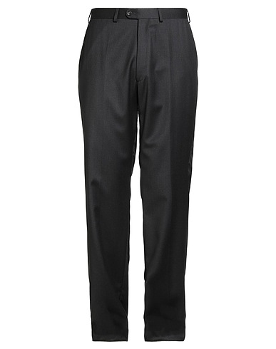 EDUARD DRESSLER Casual παντελόνι Γκρι ανθρακί 100% Παρθένο μαλλί