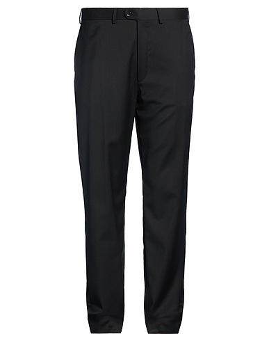 EDUARD DRESSLER Pantalone Nero 100% Lana Vergine