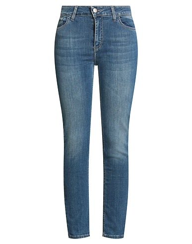 KARTIKA Denim trousers Blue 98% Cotton, 2% Elastane