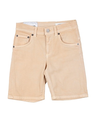 DONDUP Denim shorts Beige 92% Cotton, 6% Elastomultiester, 2% Elastane