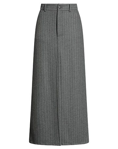 GRIFONI Long skirt Grey 60% Wool, 27% Polyester, 8% Polyamide, 3% Other Fibres, 2% Elastane