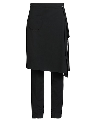COURRÈGES 캐주얼 바지 블랙 95% 버진 울, 5% 엘라스테인