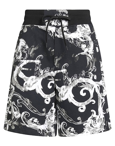 VERSACE JEANS COUTURE Shorts & Bermuda Nero 100% Cotone