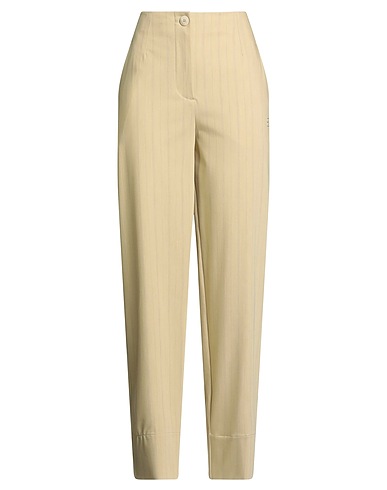 GANNI Casual trouser Beige 48% EcoVero™ viscose, 44% Recycled polyester, 5% Elastane, 3% Polyester