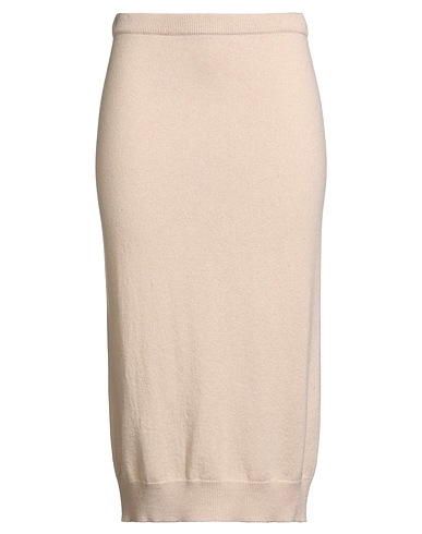 ANTONELLI Midi skirt Beige 70% Virgin Wool, 20% Silk, 10% Cashmere
