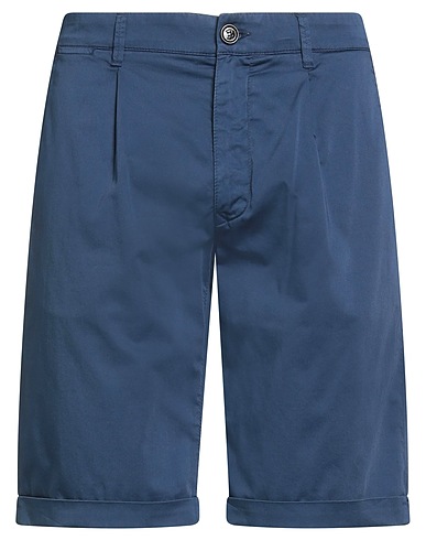 MOORER Shorts & Bermuda Navy 96% Cotton, 4% Elastane
