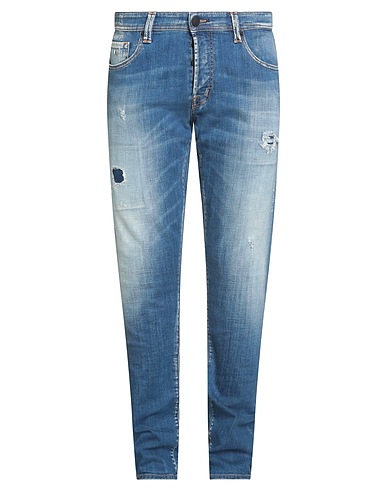 TRAMAROSSA Denim pants Blue 98% Cotton, 2% Elastane