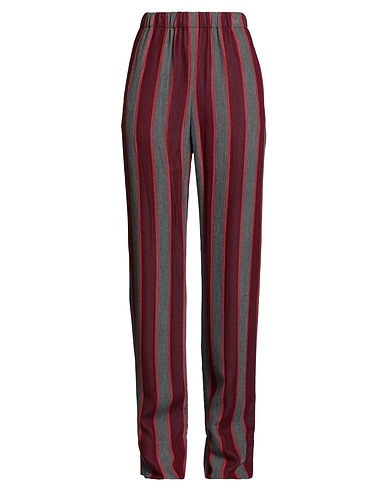 WALES BONNER Casual pants Burgundy 74% Viscose, 26% Cupro