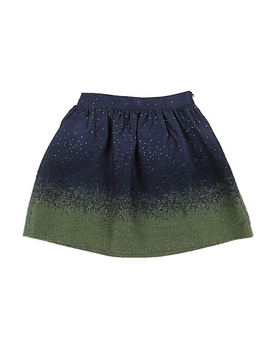 IL GUFO Skirt BLU NAVY 59% Polyester, 16% Acrylic, 16% Polyamide, 9% Virgin Wool