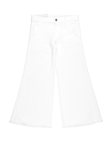 DONDUP Denim pants KIDS White 92% Cotton, 6% Elastomultiester, 2% Elastane
