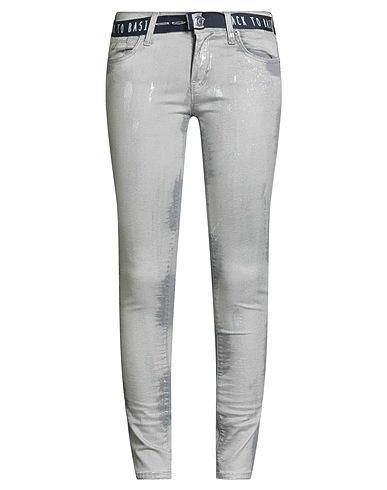 JACOB COHЁN Denim trousers Light grey 98% Cotton, 2% Elastane