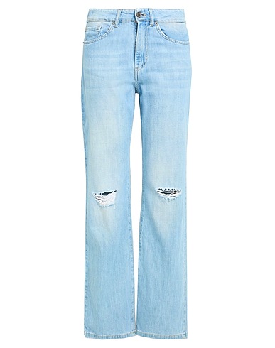 SOUVENIR Denim pants Blue 100% Cotton