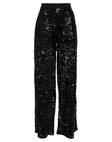 GIULIA N COUTURE Pantalon Noir 100% Nylon