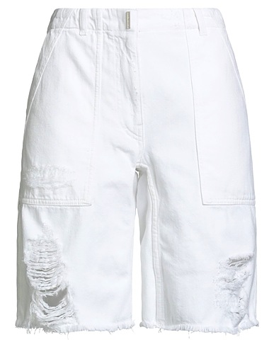 GIVENCHY Denim shorts White 100% Cotton