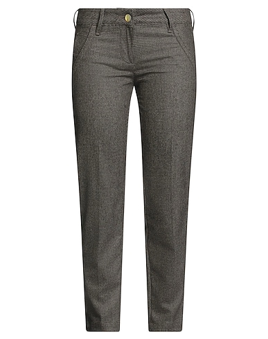 JACOB COHЁN Casual pants Dark brown 100% Wool