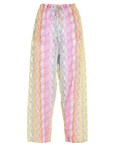 MISSONI Casual trouser Magenta 78% Cotton, 22% Silk