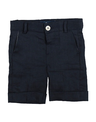 HARMONT & BLAINE Shorts & Bermuda Midnight blue 100% Linen