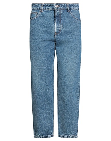 AMI ALEXANDRE MATTIUSSI Denim trousers Blue 100% Cotton