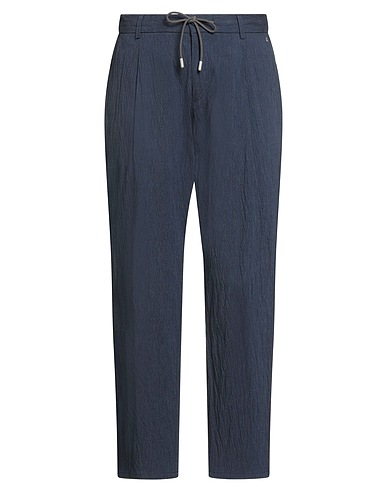 DONDUP Casual trouser Navy blue 99% Cotton, 1% Elastane