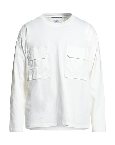 C.P. COMPANY T-shirt Bianco 100% Cotone