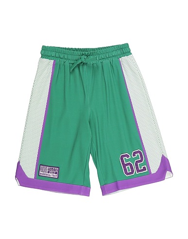 DOLCE&GABBANA Shorts & Bermuda Green 90% Cotton, 10% Elastane, Polyester, Viscose