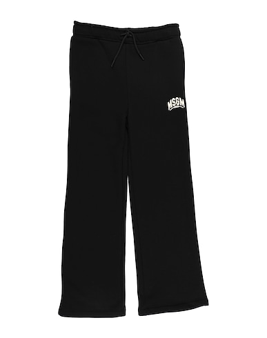 MSGM Casual pants KIDS Black 100% Cotton