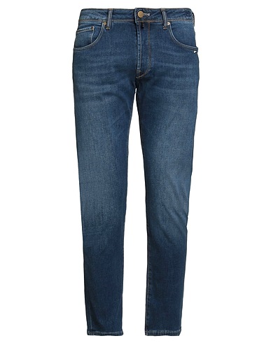 INCOTEX Denim pants BLUE DIVISION Blue 77% Cotton, 16% Lyocell, 4% Elastomultiester, 3% Elastane