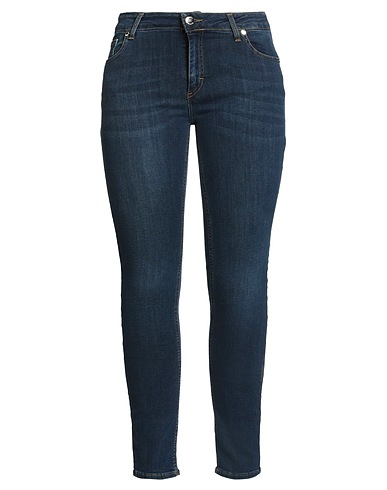 SISTE'S Denim trousers Blue 98% Cotton, 2% Elastane