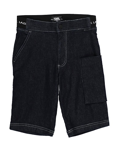 KARL LAGERFELD Denim shorts KIDS Blue 92% Cotton, 6% Polyester, 2% Elastane