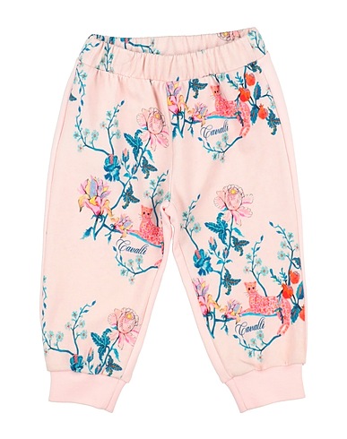 ROBERTO CAVALLI Casual trouser JUNIOR Light pink 100% Cotton, Elastane