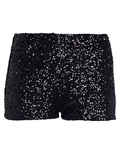 KAOS JEANS Shorts & Bermuda Black 95% Polyester, 5% Elastane