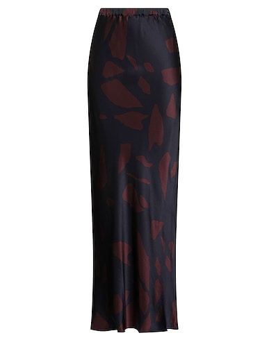 ANTONELLI Long skirt Navy blue 100% Silk