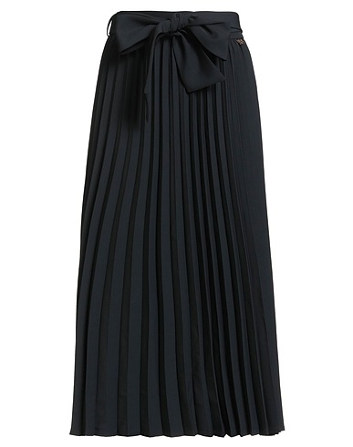 FRACOMINA Midi skirt Black 94% Polyester, 6% Elastane